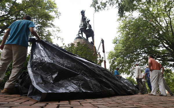 ▲公園內「石牆傑克森的雕像」將被移除。（圖／美聯社提供）