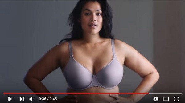 ▲▼廣告中有許多女性胸部的特寫。（圖／翻攝自Berlei Australia　Youtube）