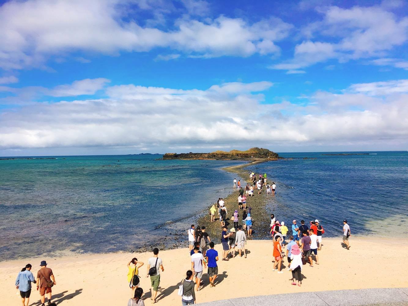 ▲▼澎湖北寮社區摩西分海。（圖／記者蔡玟君攝）