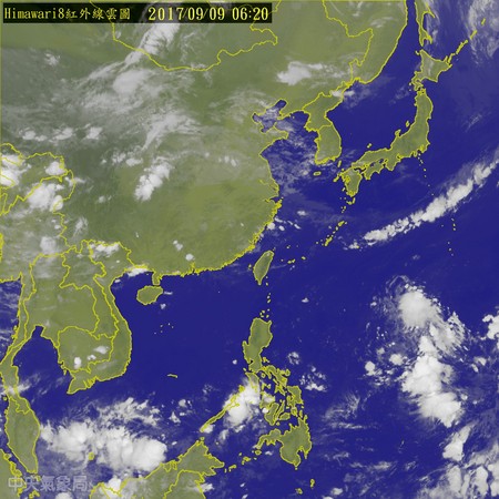 吳德榮在PO文中提到，「颱風發展緩慢，根據最新預測結果顯示對台灣威脅極大。」（圖／中央氣象局）