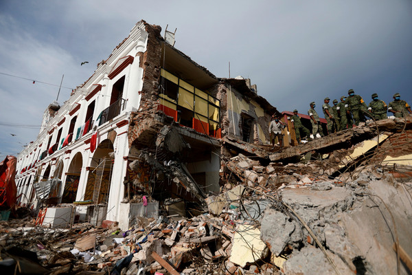 ▲▼墨西哥8.2強震，已經58人死亡。（圖／路透社）