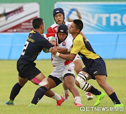 ▲U17橄欖球冠軍戰日本VS泰國。（圖／記者張克銘攝）