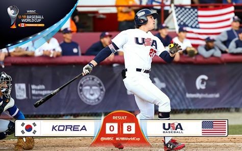 ▲U18世界盃，美國擊敗南韓4連霸。（圖／WBSC官方臉書）
