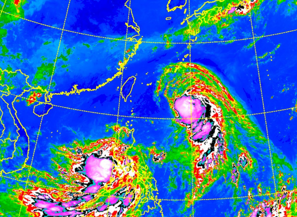 ▲泰利颱風12日1030衛星雲圖。（圖／中央氣象局）