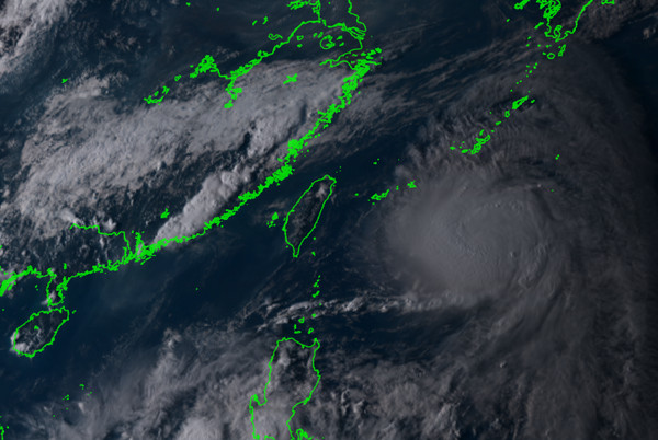 ▲泰利颱風12日1620衛星雲圖。（圖／翻攝自向日葵8號衛星網頁）