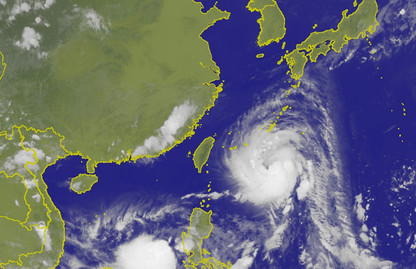 ▲泰利颱風12日1920衛星雲圖。（圖／中央氣象局）