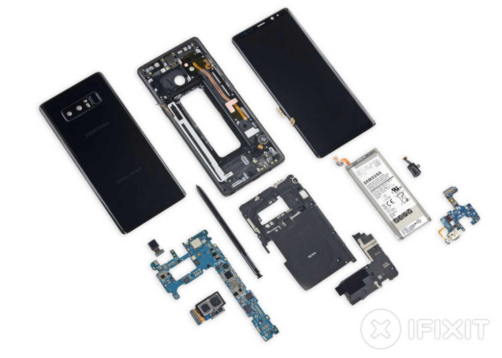 三星Galaxy Note8 拆解报告出炉:电池超难更换