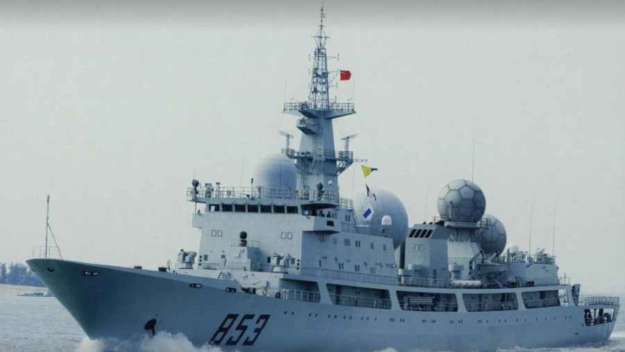 ▲▼《詹氏防務周刊》分析，中國未來可能會建造更多電子偵察船，用來監視美軍演習的情形。（圖／翻攝自大陸軍事論壇網站，下同）