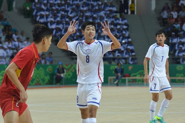 ▲中華五人制足球隊在亞洲室內運動會首勝越南。       （圖／體記協會提供）