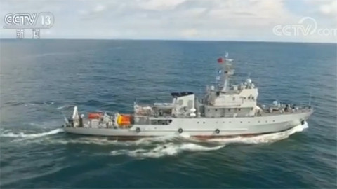 ▲▼中國海軍南海艦隊在某基地演練水雷戰對抗。（圖／翻攝自央視）