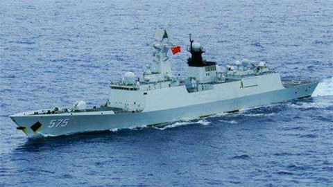 ▲▼中國海軍南海艦隊在某基地演練水雷戰對抗，派處台山艦應對。（圖／翻攝自央視）