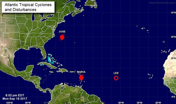 ▲▼ 颶風瑪莉亞已經升級成5級颶風。（圖／翻攝自美國國家颶風中心網站）