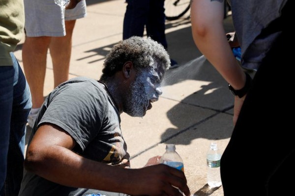 ▲▼ 白人警察槍殺黑人判無罪，聖路易市衝突再起，120被逮捕。（圖／路透社）