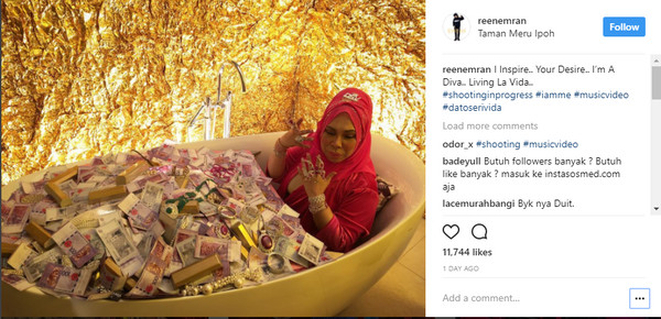▲▼馬來西亞女商人社交媒體上炫富遭網友炮轟。（圖／翻攝自Instagram／reenemran）