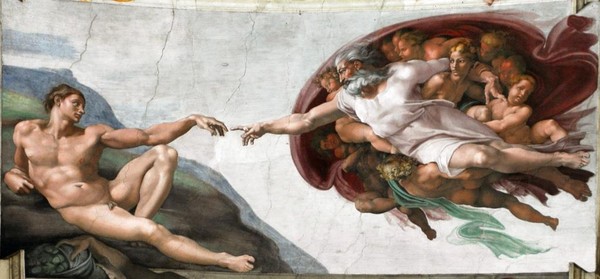 米開朗基羅知名壁畫《創世紀》（圖／翻攝自維基百科）