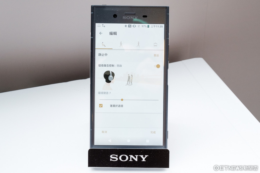 Sony WH-1000XM2、WI-1000X 抗噪耳機體驗。（圖／記者莊友直攝）