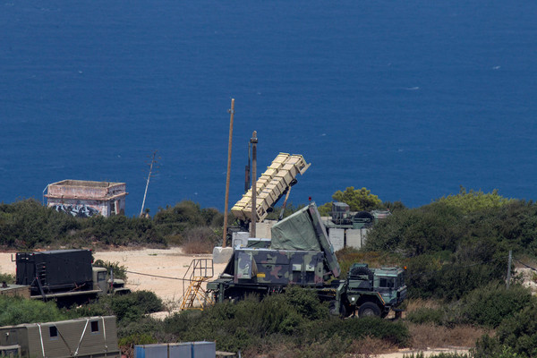 ▲▼以色列部署在海法的愛國者防空飛彈發射器。（圖／路透社）