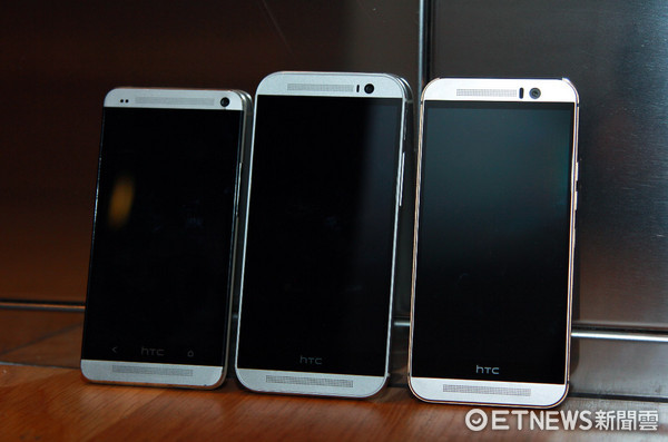 MWC 2015／HTC One M7、M8、M9 規格、外觀比一比（圖／記者洪聖壹攝，未經同意請勿使用）