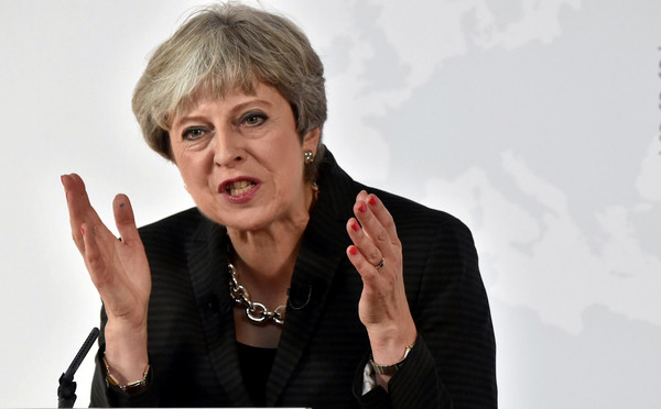▲▼英國首相梅伊（Theresa May）於義大利佛羅倫斯為脫歐發表演講             。（圖／路透社）