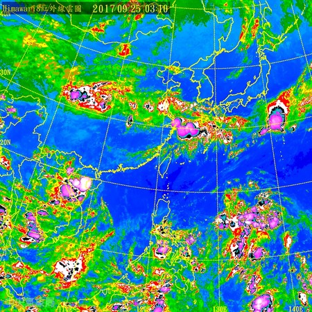 ▲▼再熱4天陡降5度！鋒面+涼空氣「探24度」北台轉雨有秋意。（圖／中央氣象局）