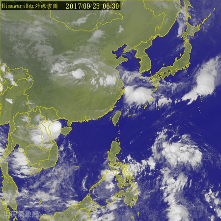 週四有雨轉涼，但今年颱風季雨水不夠，可能會影響冬、春季供水。（圖／中央氣象局）