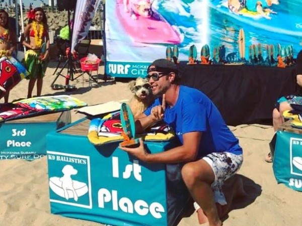 ▲▼ 第9屆「衝浪城市衝浪狗（Surf City Surf Dog）」比賽。（圖／翻攝自Twitter／ThorandDudeman）