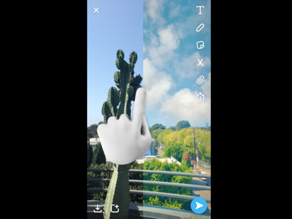 強化AR效果！Snapchat推可讓平淡天空變美美的專屬濾鏡。（圖／取自官網）
