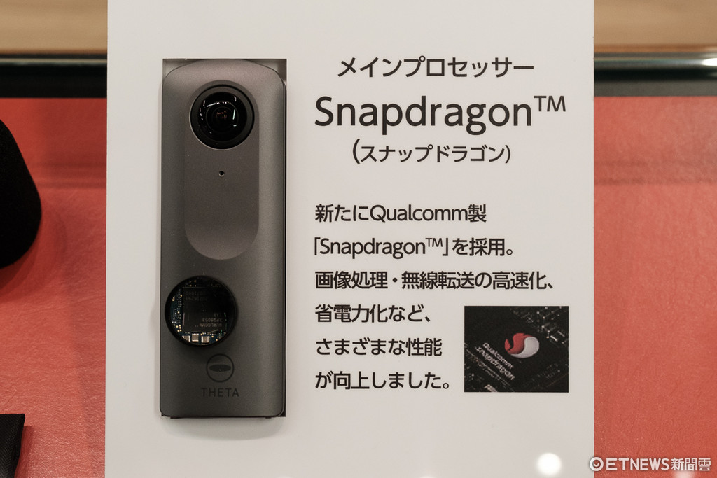 終有4K、售價1萬6有找！RICOH THETA V VR相機上市。（圖／記者莊友直攝）