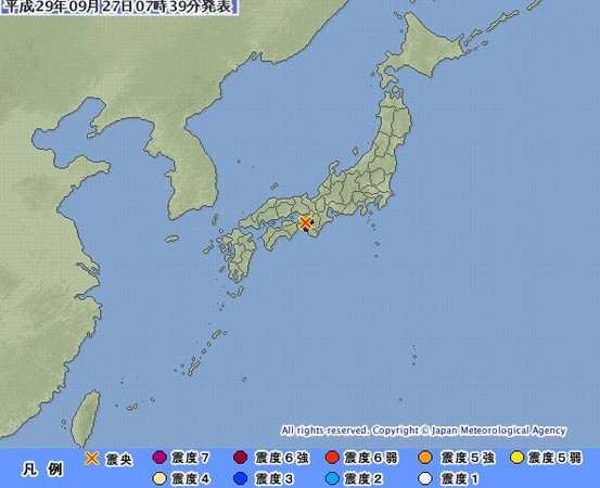 和歌山 地震