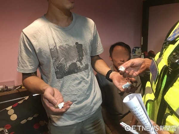 ▲警方查獲沈姓男子與陳姓女友及陳男3人共同吸食毒品。（圖／中壢警分局提供）