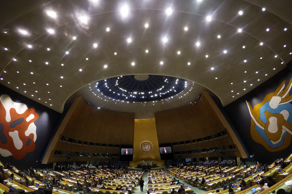 第72屆聯合國大會總辯論在紐約舉行，外交部感謝15國友邦力挺台灣入聯合國。（圖／路透社）