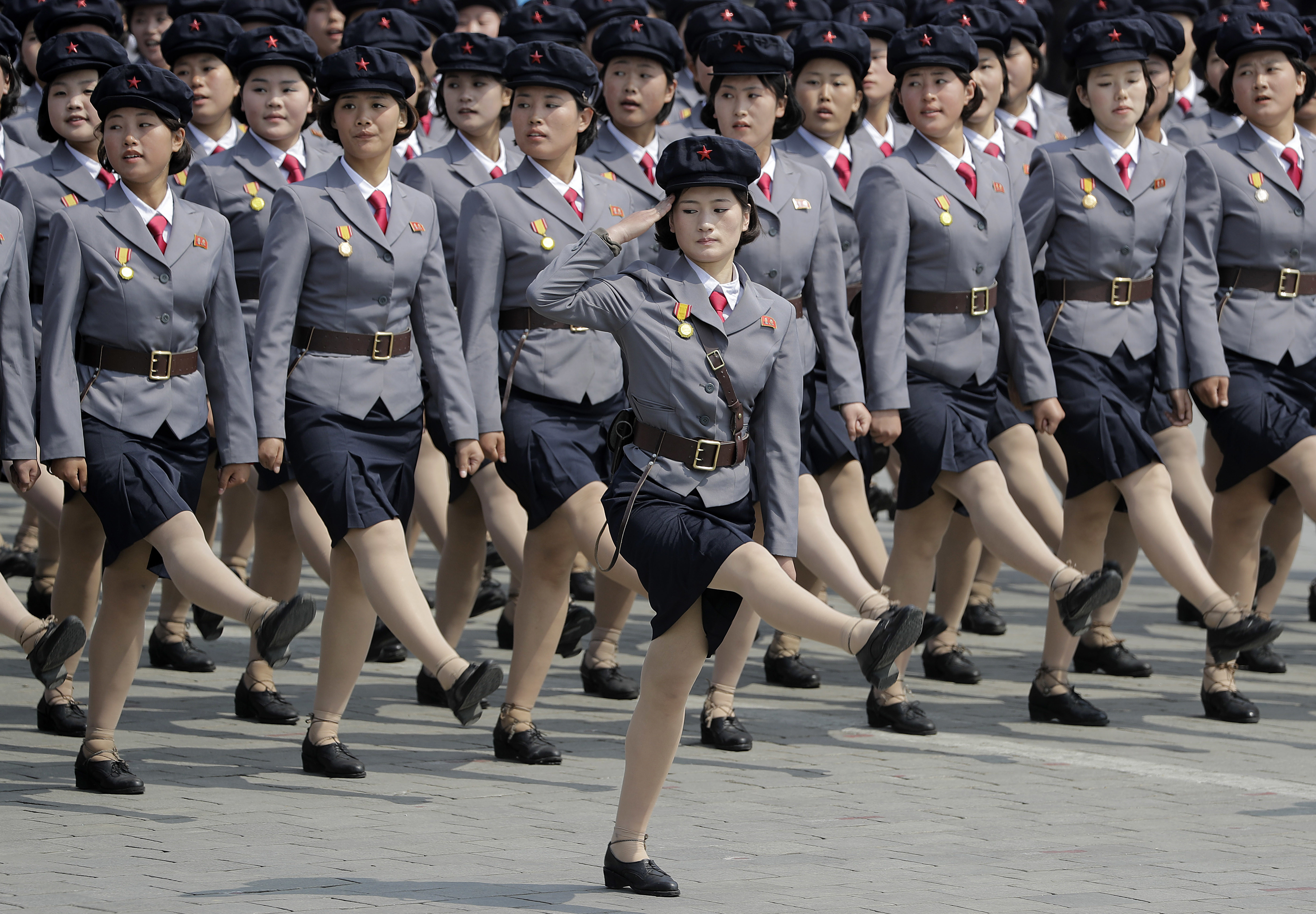 ▲北韓女兵（圖／達志影像／美聯社）