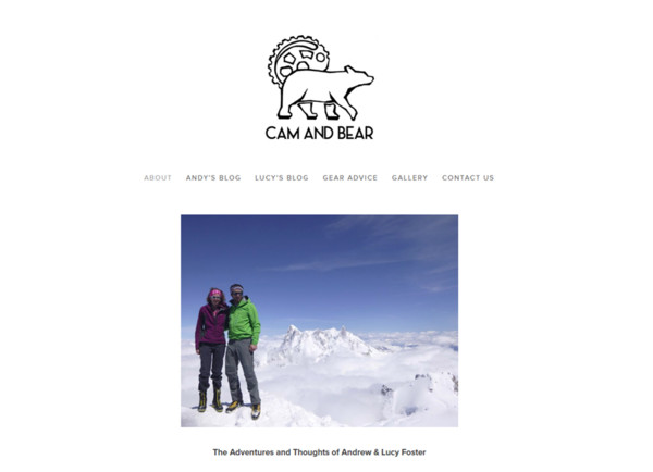 ▲ 安德魯夫妻設立旅行部落格《Cam and Bear》共同記錄冒險登山的點點滴滴 。（圖／翻攝自《Cam and Bear》部落格）