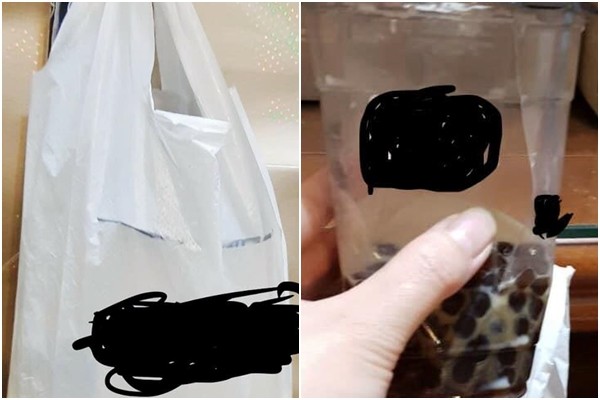 ▲▼iPhone放飲料袋內結果飲料破了...　奧客生氣要店家賠。（圖／翻攝自爆怨公社）
