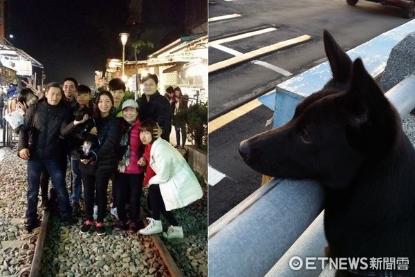 農曆7月都過了QQ 拍照只剩嘴巴眼睛　媽笑壞：黑狗的悲哀（圖／網友紋趙授權提供）