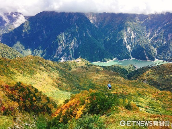 ▲▼立山黑部紅葉，黑部立山紅葉。（圖／記者蔡玟君攝）