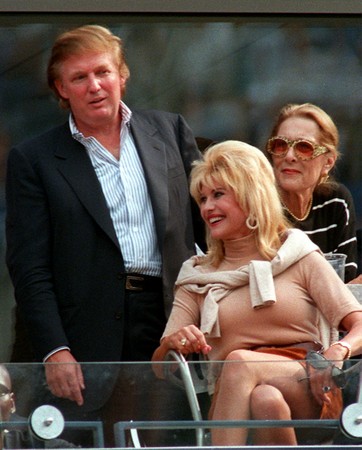 ▲▼美國總統川普與第一任妻子伊凡娜（Ivana Trump）（圖／達志影像／美聯社）