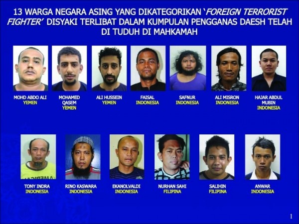 ▲▼大馬今年逮捕45名外國恐怖分子。（圖／翻攝自PDRM網站）