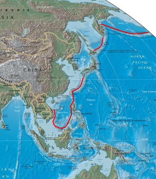 美國,中國,西太平洋,海權,第一島鏈,戰略扼制點,巴士海峽,菲律賓海,水雷,水下無人載具