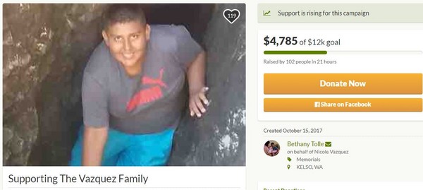 ▲▼受害男童的葬禮募款。（圖／翻攝自gofundme網站）