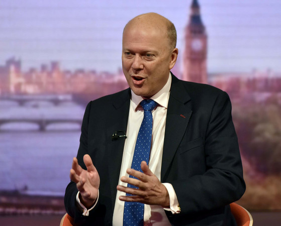 ▲▼英國運輸部長克里斯·格林格（Chris Grayling）。（圖／路透社）