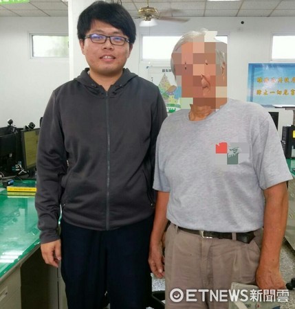 ▲台南市警五分局開元派出所警員李瑞龍，假扮張民兒子與歹徒對話成功阻詐。（圖／警方提供）