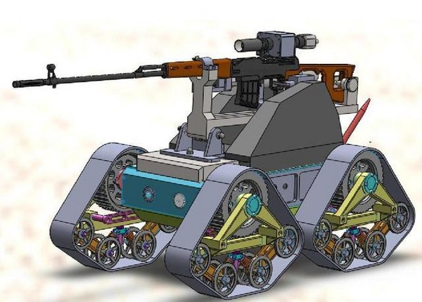 陸產狙擊機器人。（圖／翻攝大陸網站）