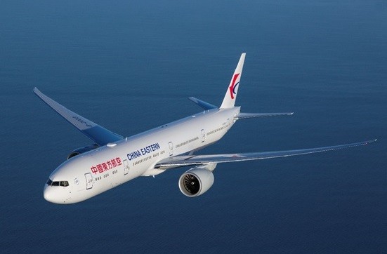 ▲中國東方航空採用波音777-300ER機型執飛上海航線。（圖／中國東方航空提供）