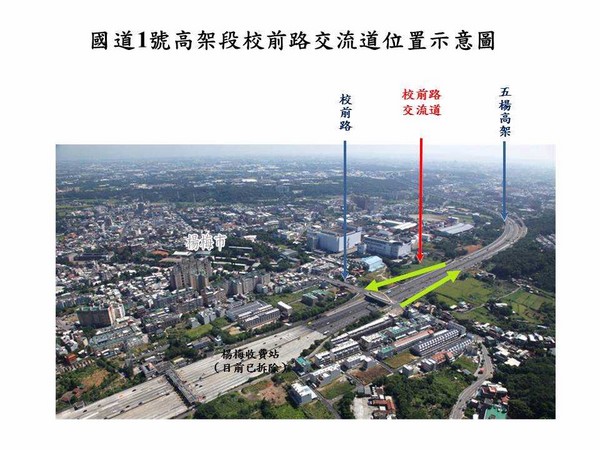 ▲國1高架段校前路交流道,國1,國道一號,國道,高速公路,交流道。（圖／國工局提供）