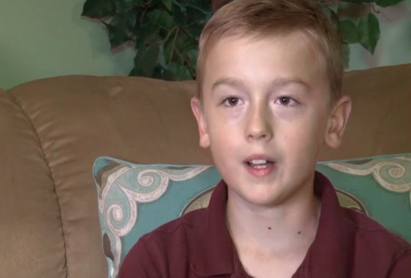▲▼ 9歲男孩捐3美元給川普，「擔心他沒錢繳水電費」。（圖／翻攝自Youtube／WBIR）