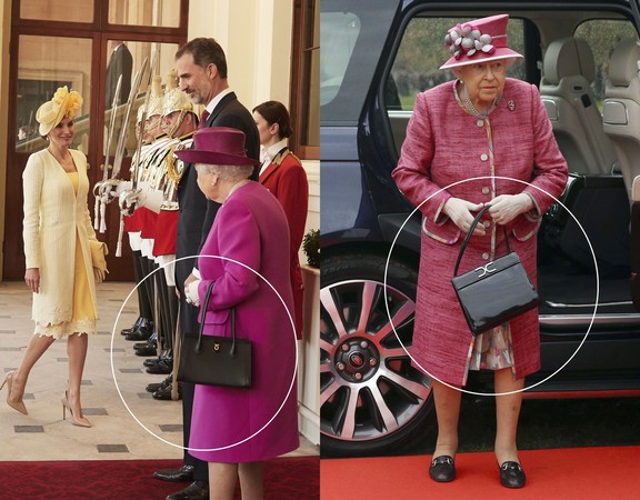 ▲▼英國女王的手上總會有個可愛的小提包。（圖／達志影像／美聯社）