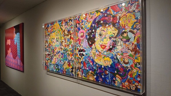 ▲▼文化部藝術銀行在新加坡展出台灣新銳藝術家的藝術品。（圖／文化部提供）