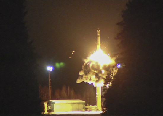 ▲▼俄羅斯軍方測試新型洲際彈道導彈RS-28薩爾馬特(Satan 2)。（圖／翻攝自俄羅斯國防部官網）