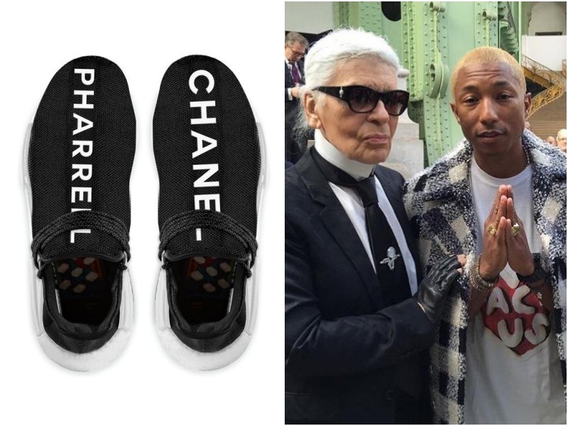 ▲Chanel x Pharrell x adidas Originals。（圖／翻攝HYPEBEAST、Pharrell Williams Facebook）